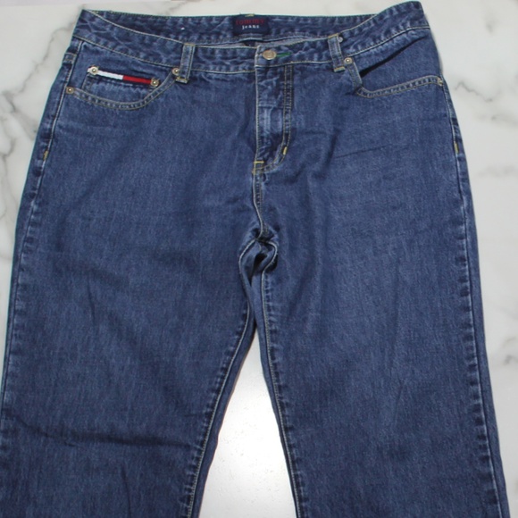 VTG 90'S‎ TOMMY( GIRL) HILFIGER High Waisted FLARE JEANS SIZE 11 - Picture 3 of 6